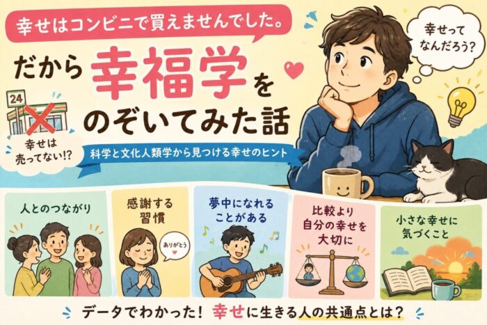 幸福学とは？幸せに生きるヒントを科学と文化人類学からやさしく解説