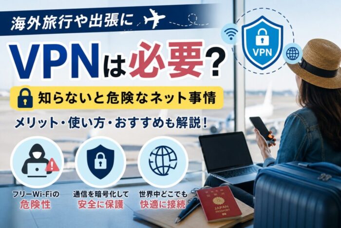 海外旅行や出張にVPNは必要