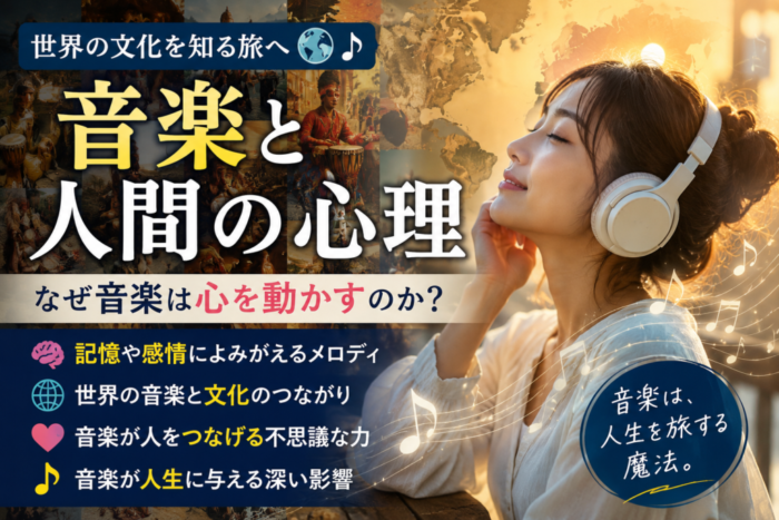 音楽と人間の心理|なぜ音楽を聴くと記憶や感情がよみがえるのか?