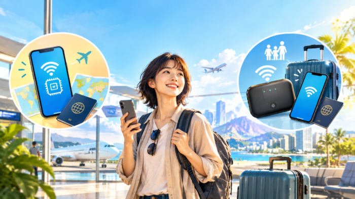 海外旅行の通信、eSIMとWi-Fiどっち?